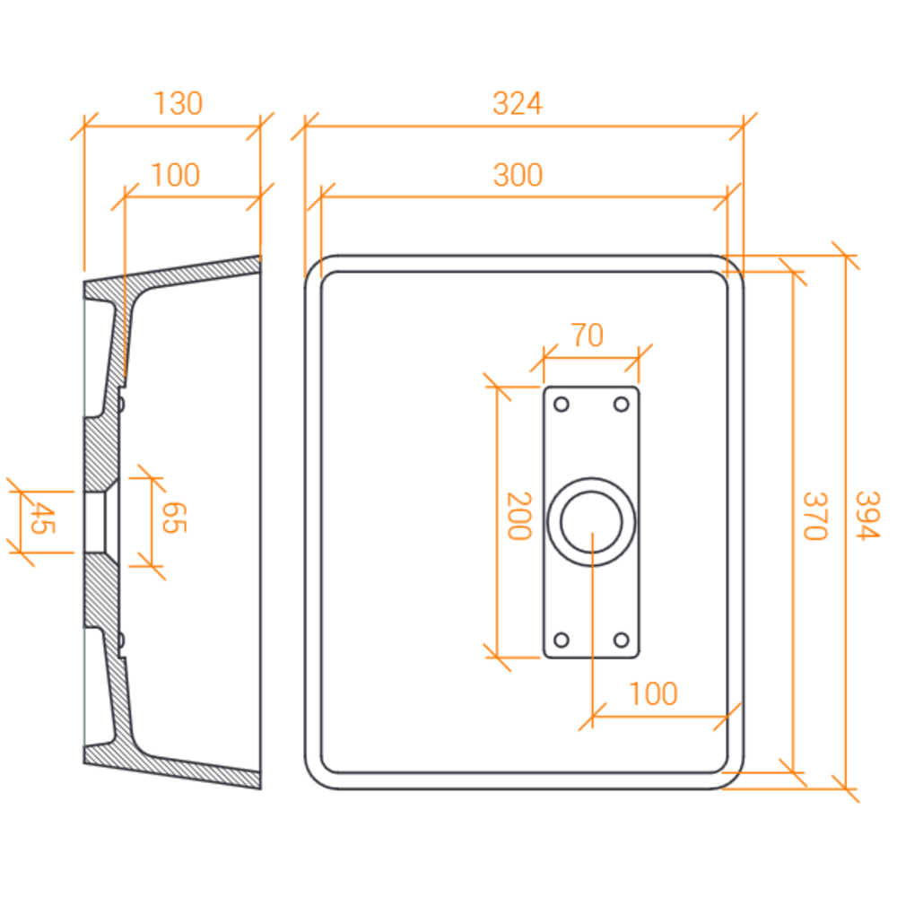 Lavabo ACRY + 
 BB R 3730 B 
  poser