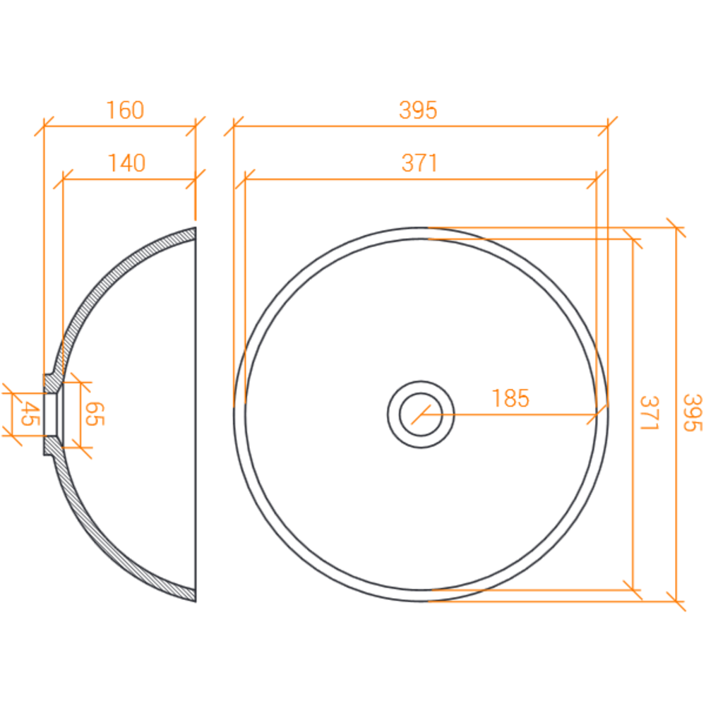 Lavabo ACRY + 
 BB R 409 
  poser