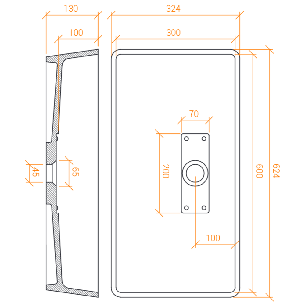 Lavabo ACRY + 
 BB R 6130 B 
  poser