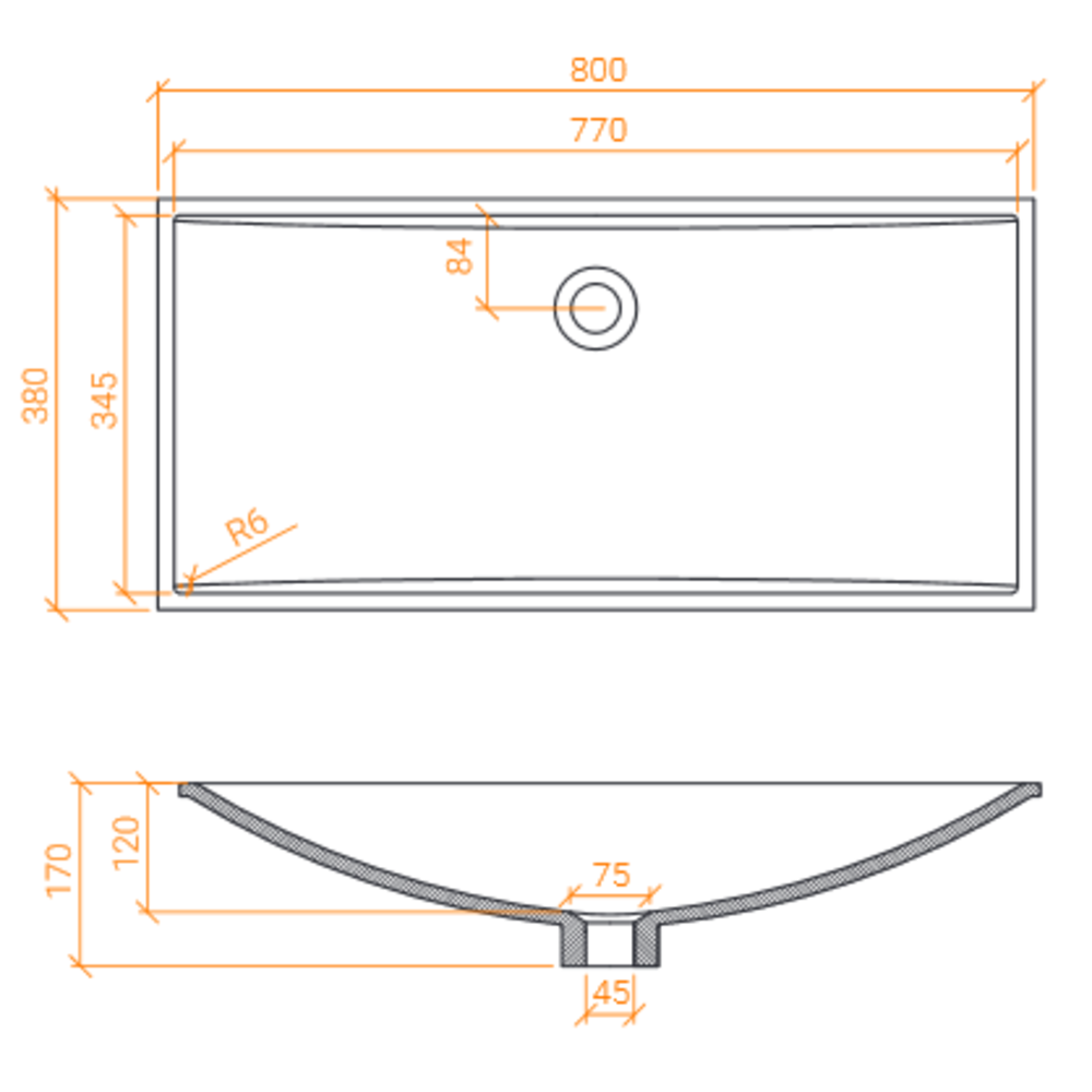 Lavabo ACRY + 
 BB R 8038 
  coller