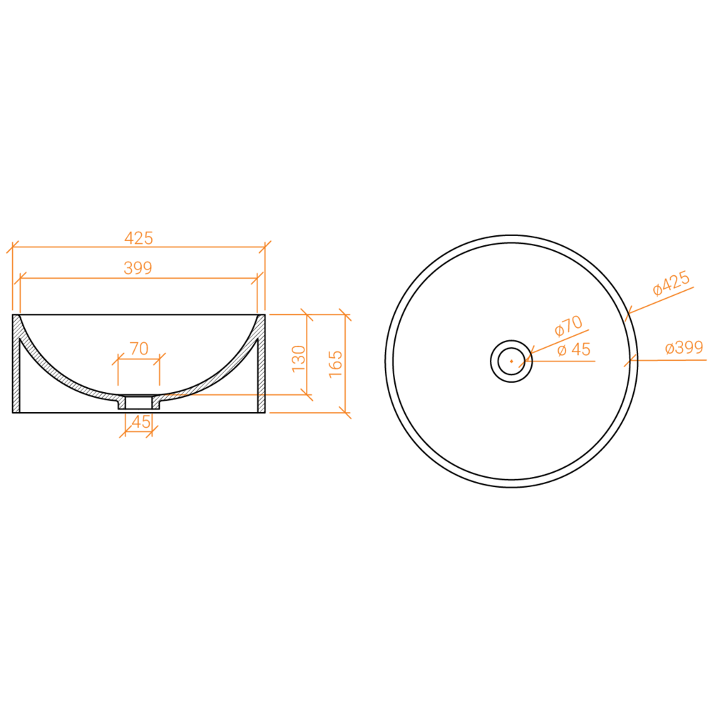 Lavabo ACRY + 
 BB R 915 
  poser