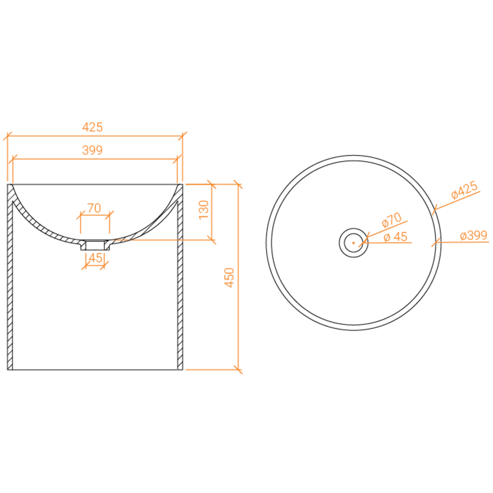 Lavabo ACRY + 
 BB R 920 
  poser