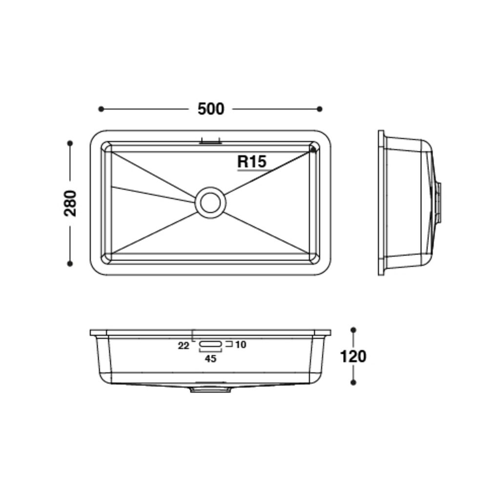 Vasque HI-MACS 
 CB502 
  coller