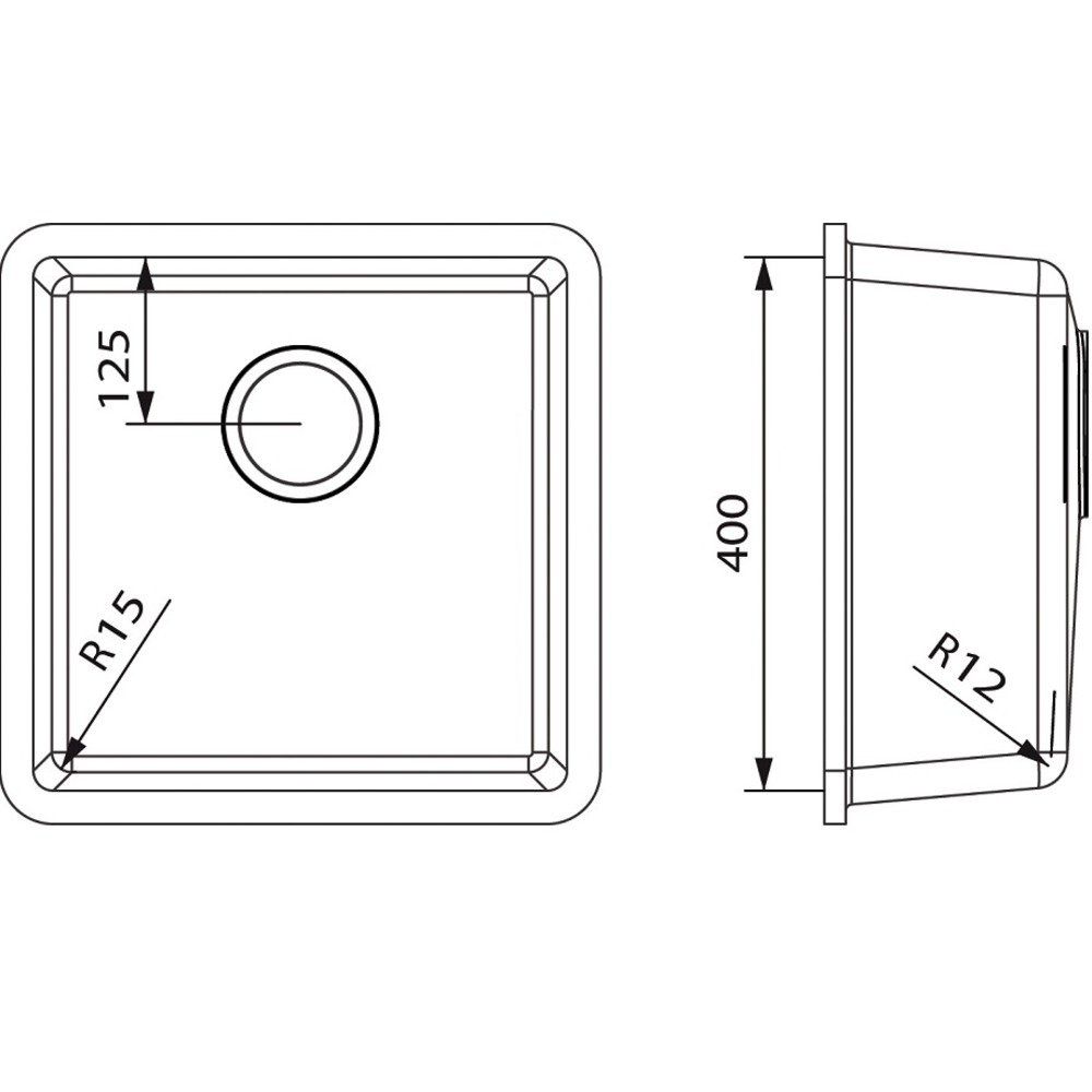 Cuve HI-MACS 
 CS404